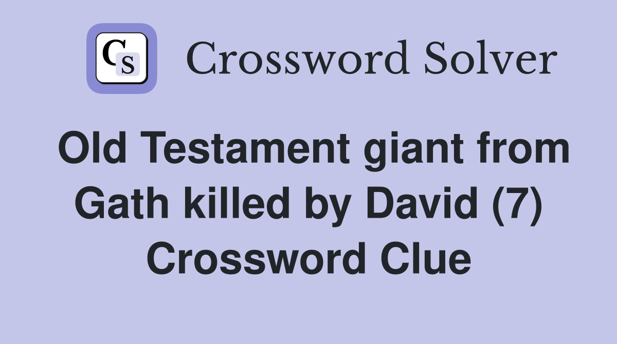 son of david in the old testament crossword clue